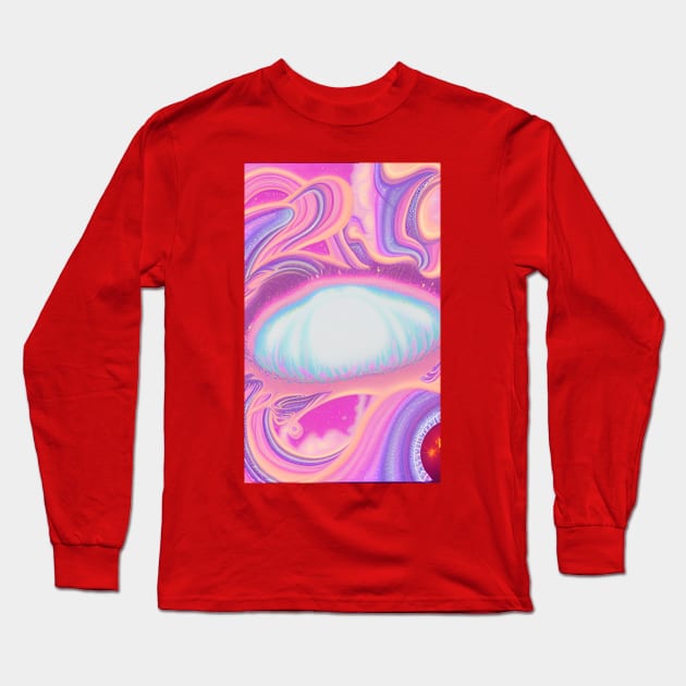 Eye of Celestial Storm Long Sleeve T-Shirt by Frank's Funky Stuff